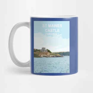 St Mawes Castle Cornwall. Cornish gift. Travel poster Mug